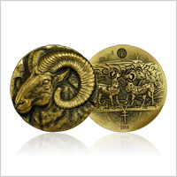 羊年生肖大铜章 上海造币有限公司铸造