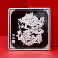辽宁大连乾进国际物流定制生肖龙纪念章_ 银币定制 纪念章制作 定制金币 定做银币 50g